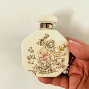 Vintage Lenox Porcelain Perfume Bottle with Ceramic Stopper